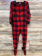Old Navy Buffalo Print Blanket Sleeper Red sz 4T