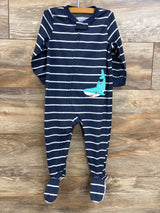 Just One You Striped Print Sleeper Blue sz 18m