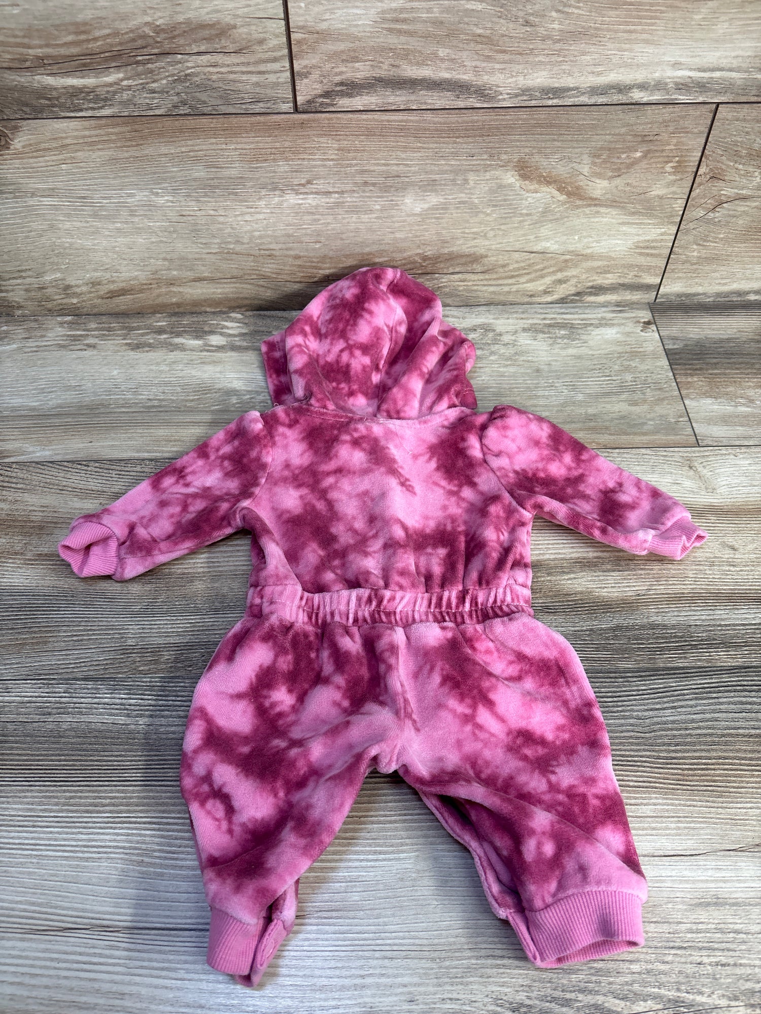 Juicy Couture Terry Cloth Hooded Coverall Pink sz 0/3m