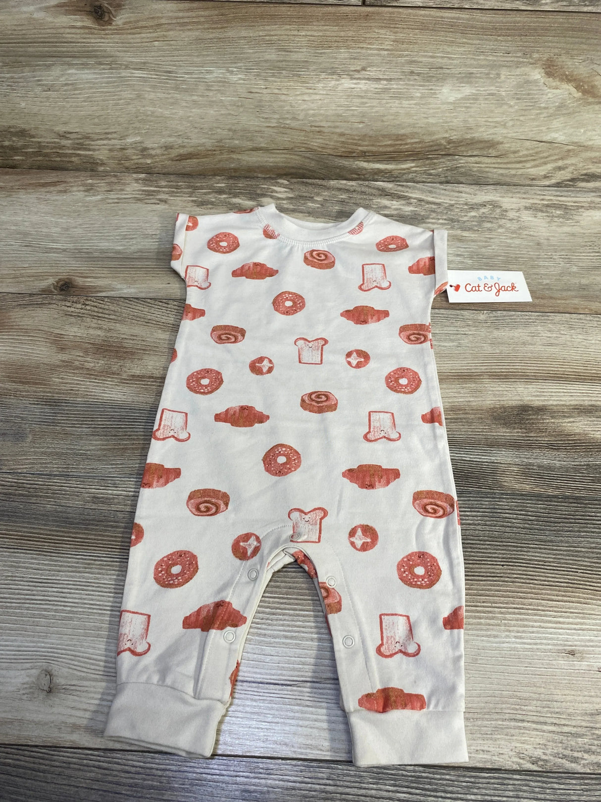 NEW Cat & Jack Pastry Coverall Beige sz 0-3m
