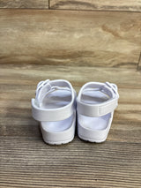 Wonder Nation Two Buckle  Sandals White sz 5-6c