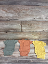 Gerber 3pk Bodysuits Yellow sz Newborn