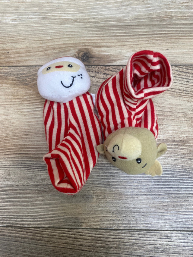 Infantino Infant Christmas Foot Rattles Sz 0-6m - Me n Mommy To Be