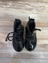 Comfy Kids Faux Leather Lace-Up Boots Black sz 7c