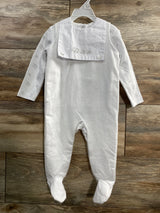 NEW Rock A Bye Baby Boutique White 2pc Romper Set sz 6-9m