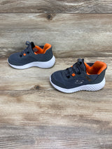 Skechers Boys' Bounder-Brisk-Burst Hands Free Slip-On Sneakers Charcoal/Orange Sz 9c