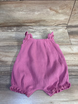 Just One You Knit Henley Shortie Romper Pink sz 3m