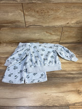 Cat & Jack 2pc Floral Sweatshirt & Joggers Set Blue sz 18m