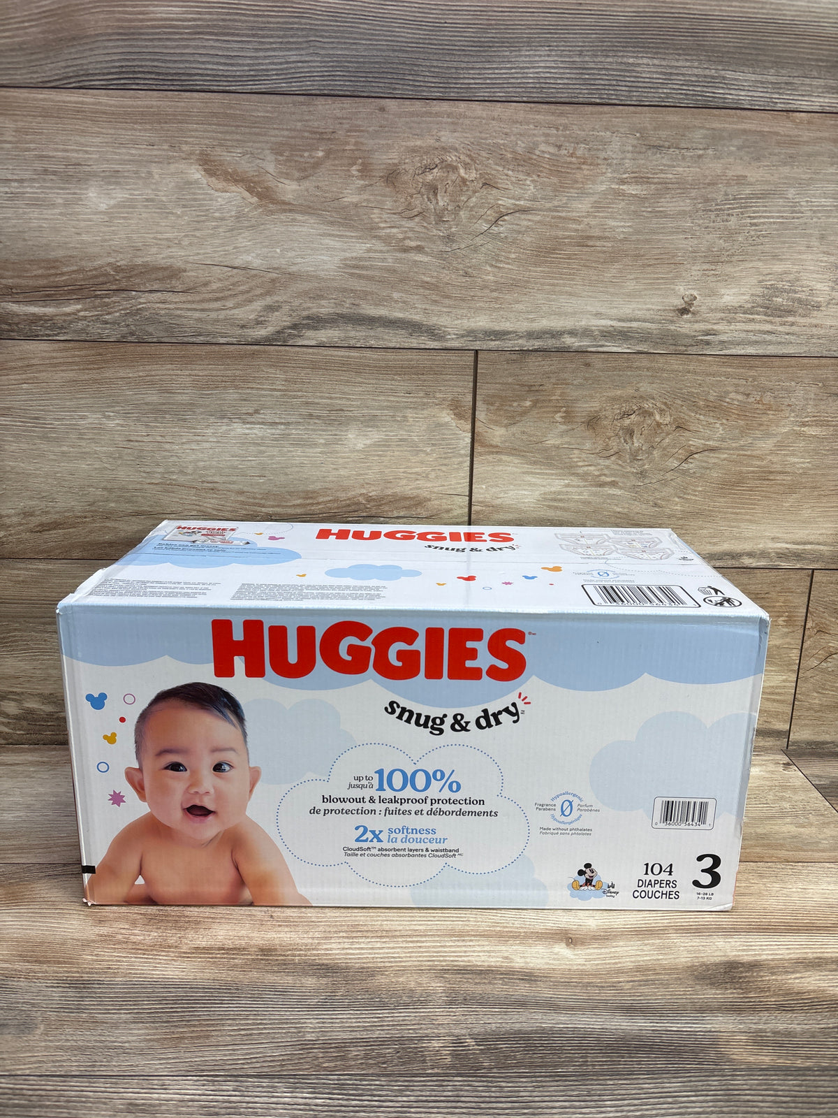NEW Huggies Snug & Dry Diapers Size 3 104ct