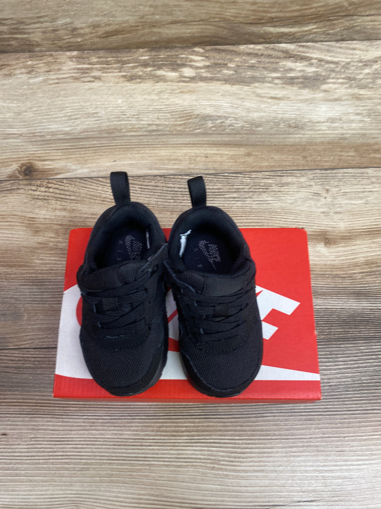 NEW Nike Air Max 1 EasyOn TD 'Triple Black' Sneakers sz 5c