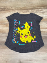 Pokemon Pikachu Shirt Grey sz 4-5T