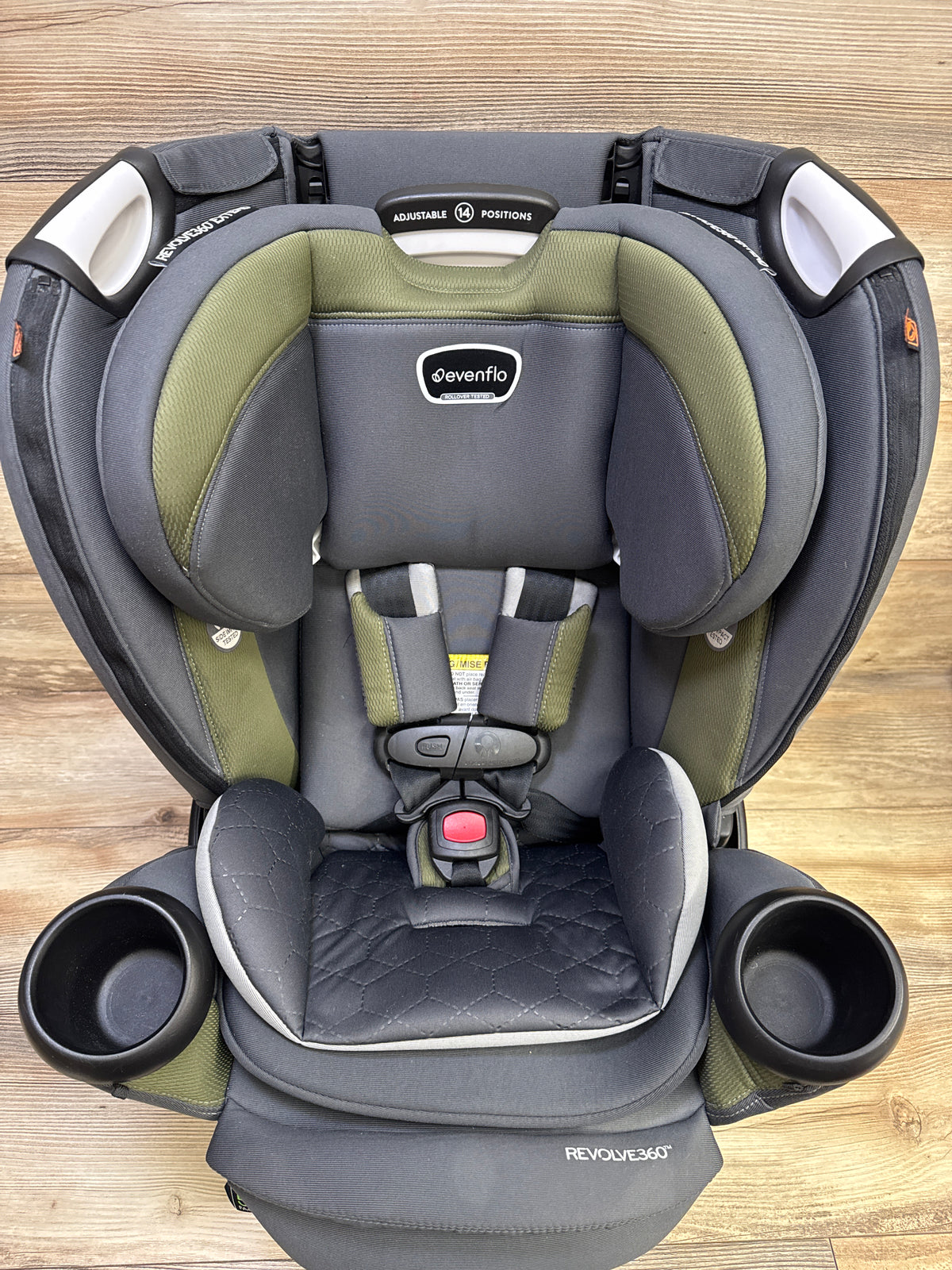Evenflo Revolve 360 Extend All-in-One Rotating Convertible Car Seat - Rockland Green