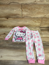 Hello Kitty 2pc Pajama Set White sz 3T