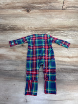 Sweet Bamboo Convertible Romper in Navy Tartan sz Newborn