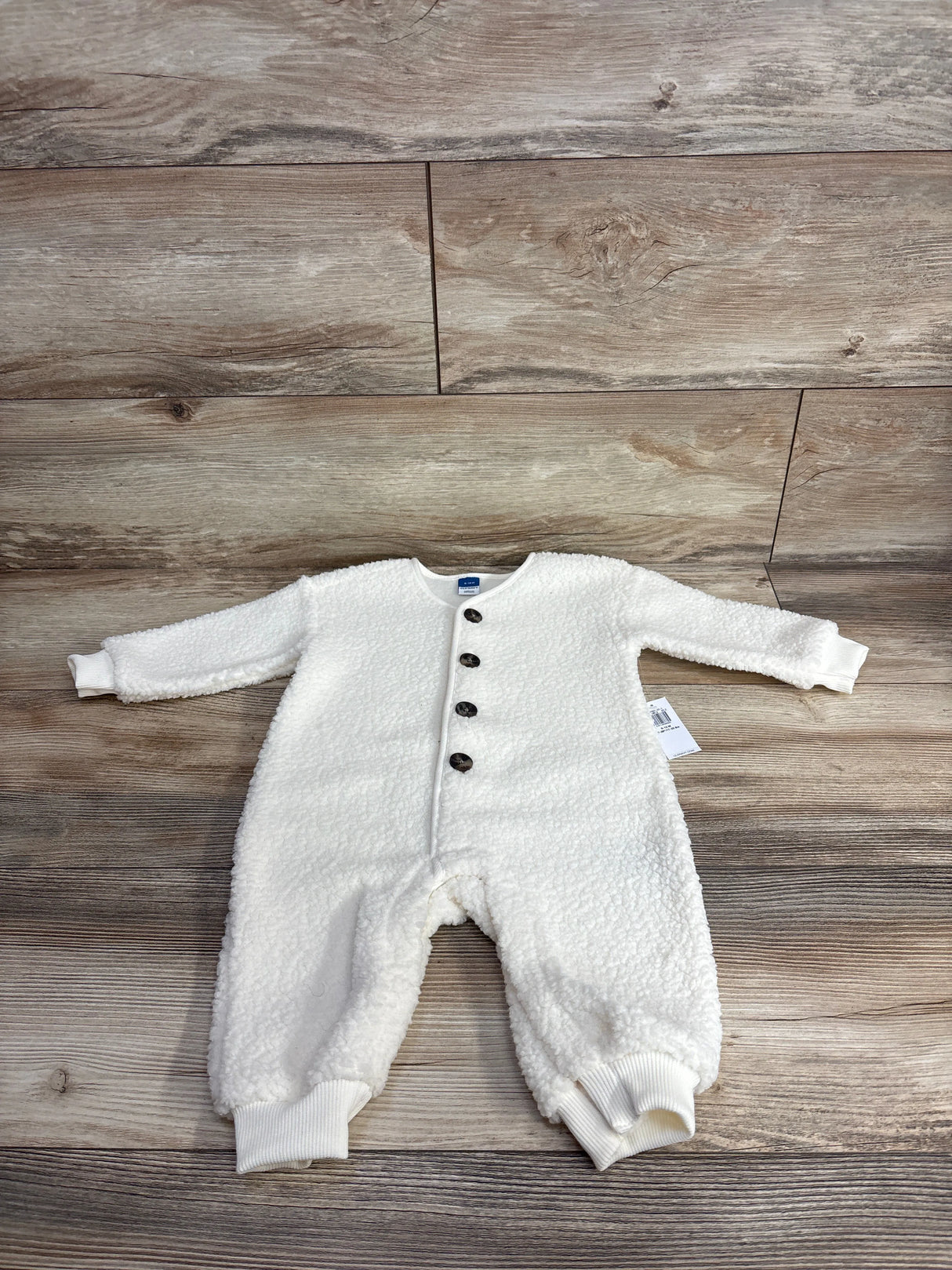NEW Old Navy Sherpa Coverall One Piece Ivory sz 6-12m