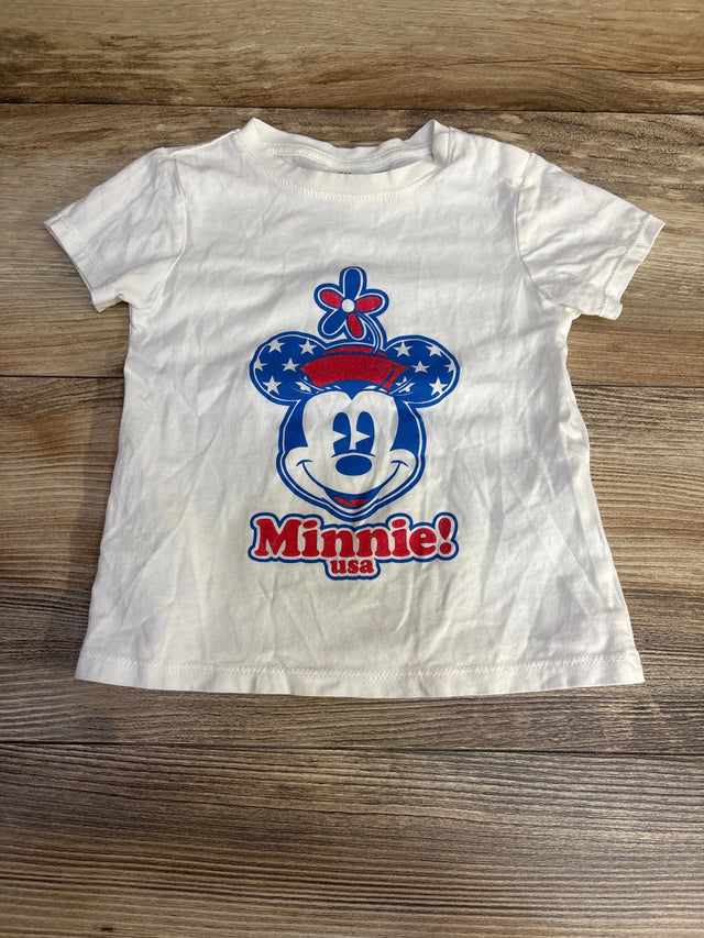 H&M Disney Minnie Mouse USA Shirt White sz 18m - Me n Mommy To Be