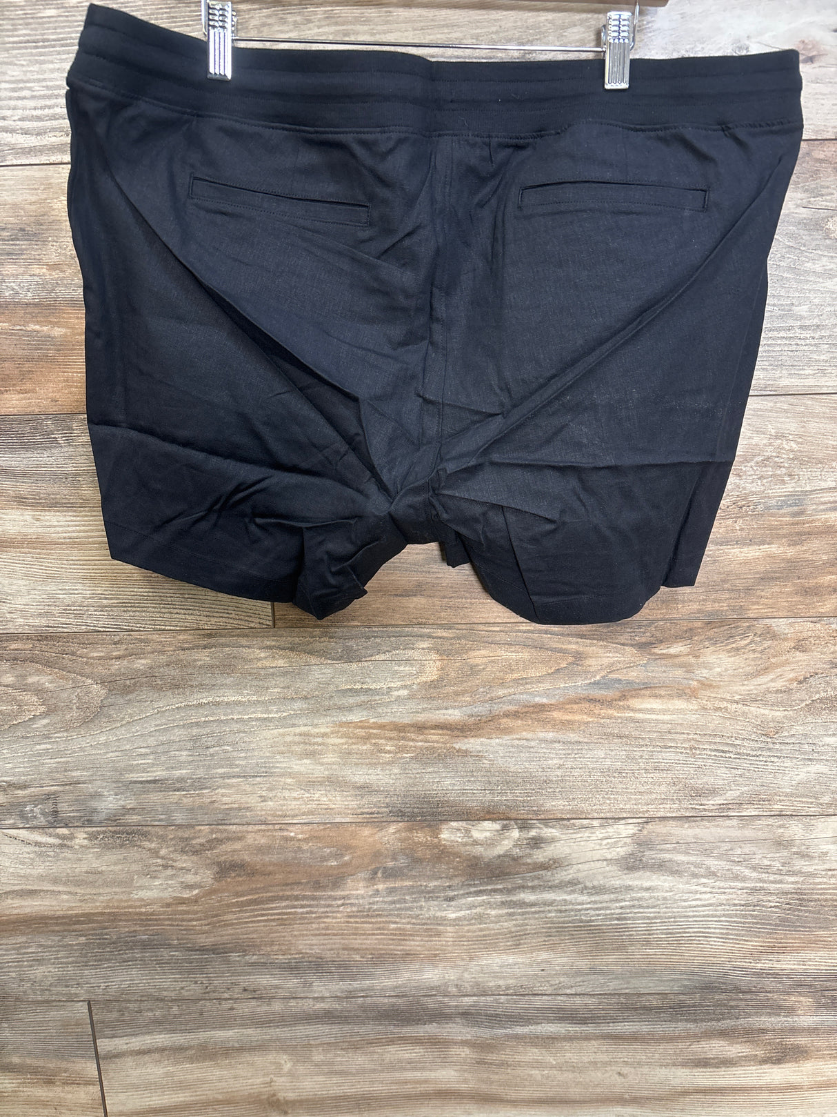 NWOT Gap Maternity Linen-Blend Shorts Black sz XL