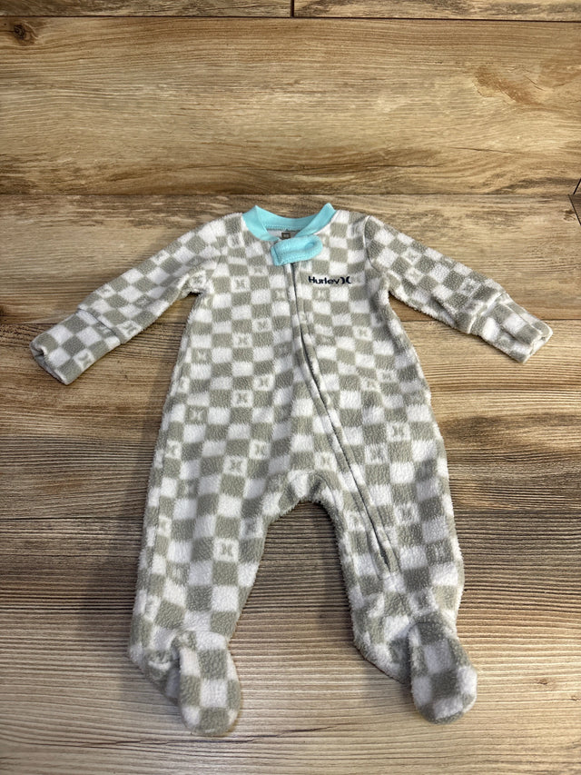 Hurley Checkered Blanket Sleeper Grey sz Newborn - Me n Mommy To Be