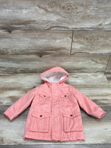 Cat & Jack Zip Up Fleece Lined Jacket Pink sz 18m