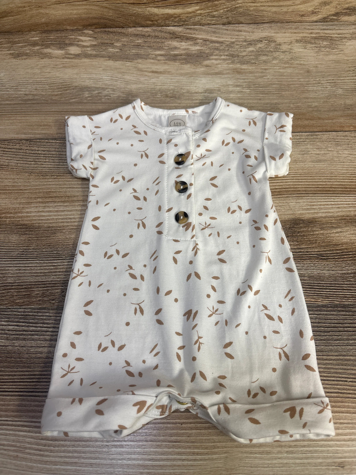Lou Lou Henley Shortie Romper White sz Newborn