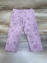 Carter's Floral Ruffle Leggings Purple sz 24m