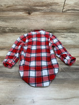 Dip Plaid Button Up Bodysuit Red sz 18-24m