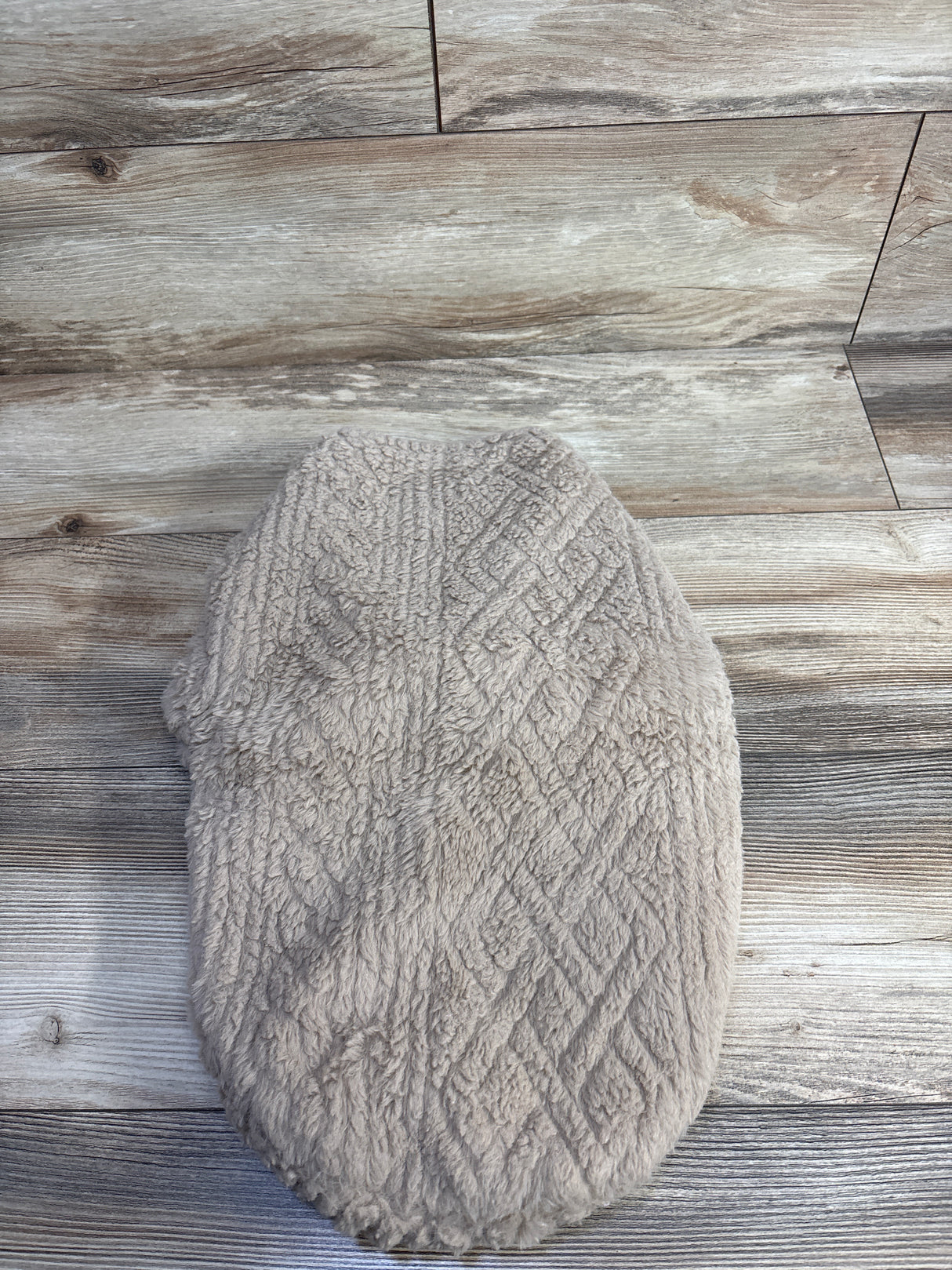 Faux Fur Sherpa Lined Swaddle Wrap Brown sz 0-3