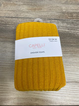 NEW Capelli New York Sweater Tights Yellow sz 12-24m