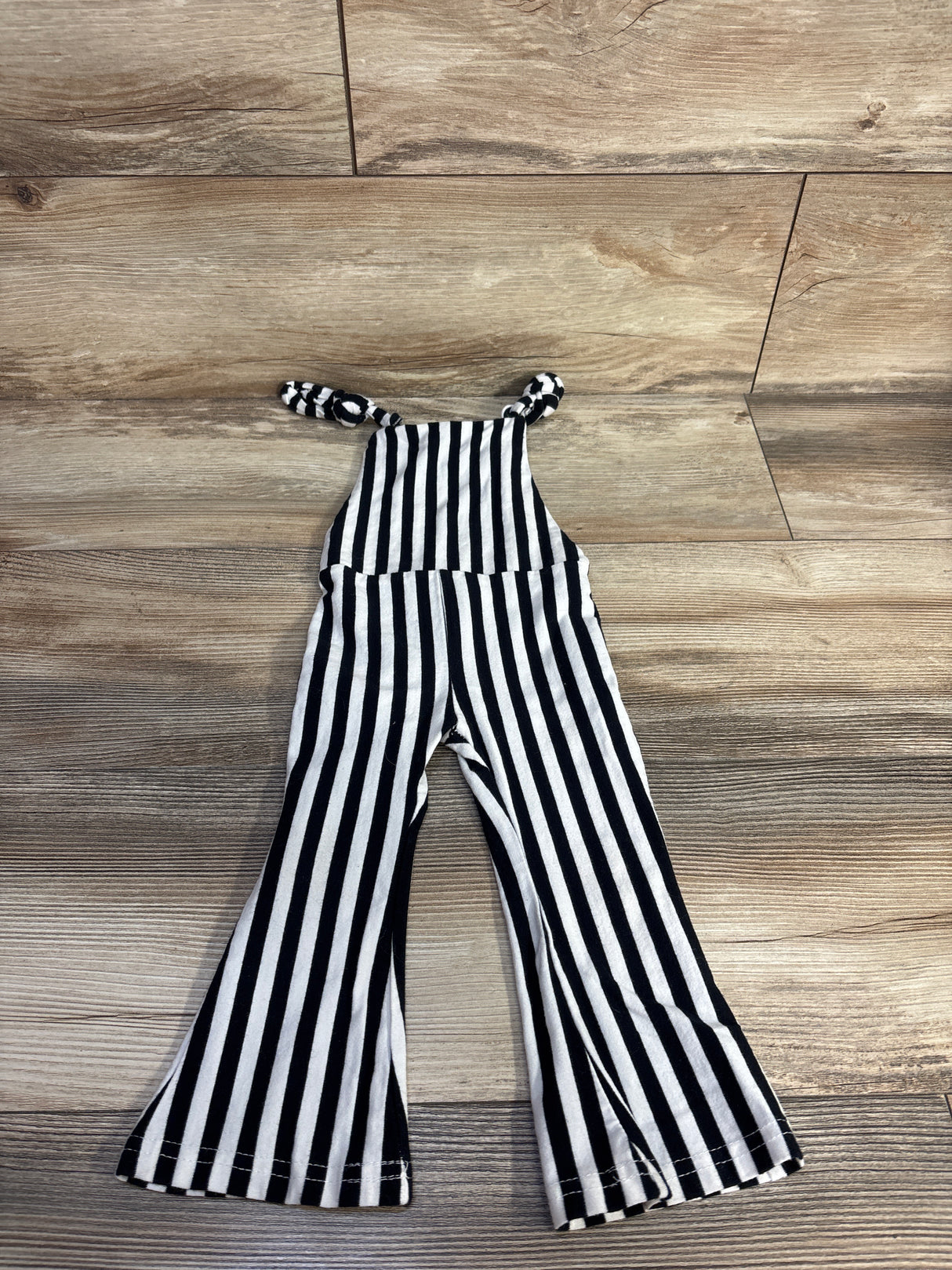 Striped Sleeveless Jumpsuit White sz 12-18m
