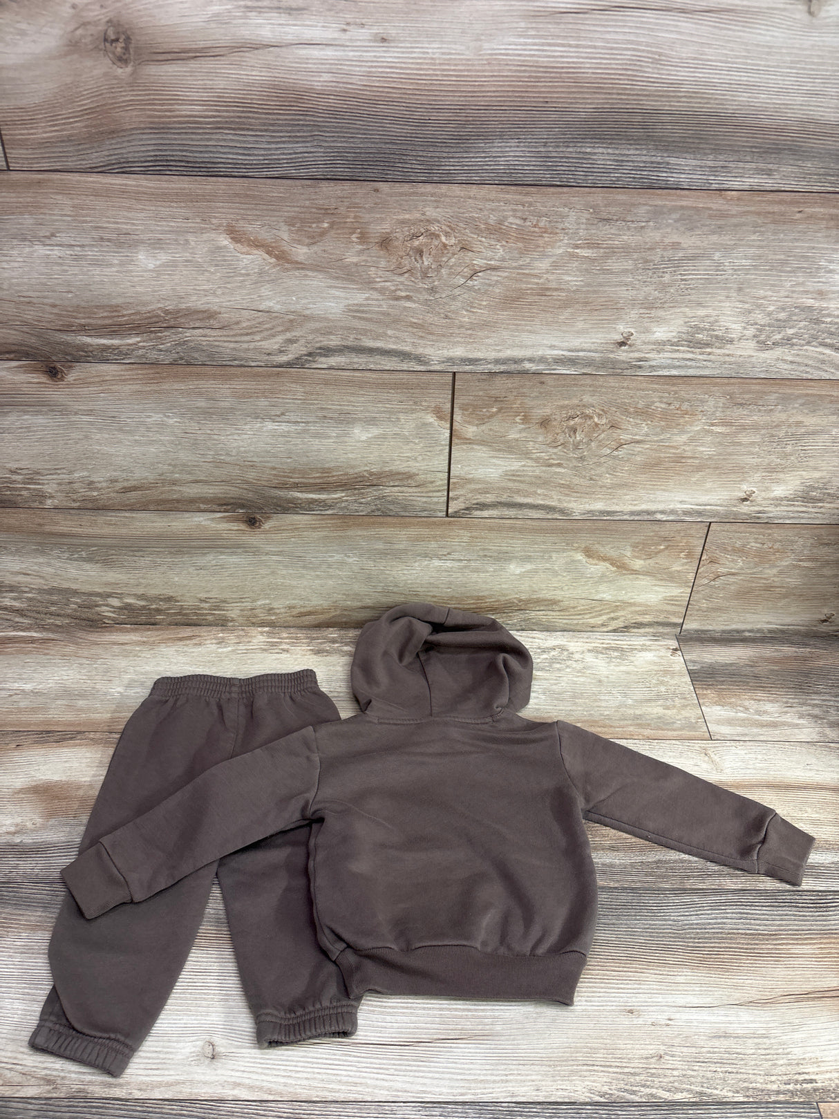 Adidas 2pc Pullover Sweatshirt & Joggers Set Brown sz 18m