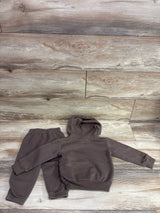 Adidas 2pc Pullover Sweatshirt & Joggers Set Brown sz 18m