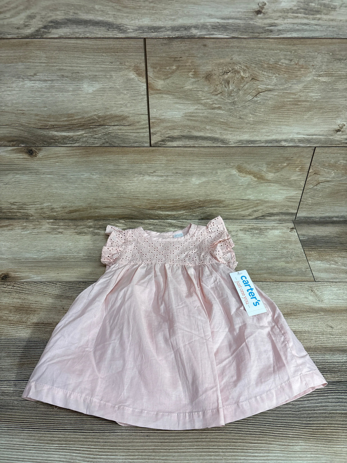 NEW Just One You 2pc Eyelet Trim Dress Pink sz 6m