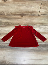 BCBGirls Velvet Shirt Red sz 18m