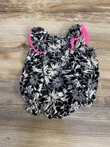 Cat & Jack Floral Romper Black sz 3-6m