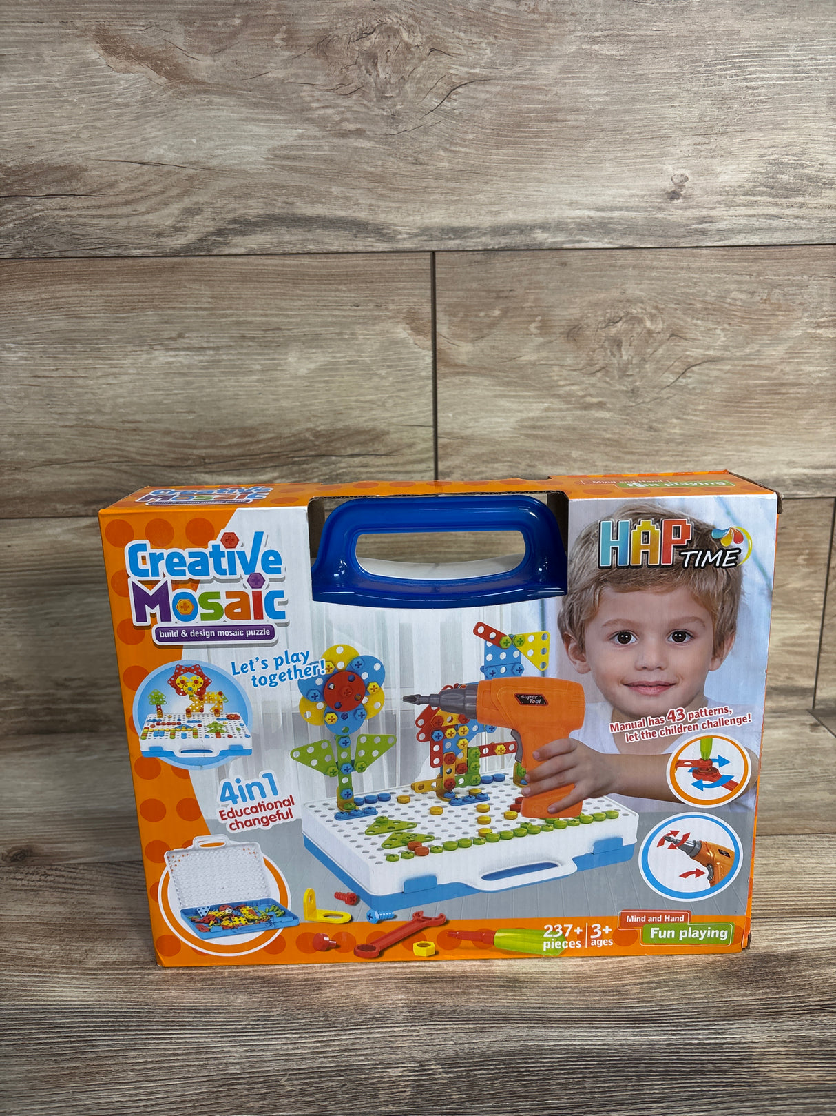 NEW HAP Time Creative Mosaic Build and Design Puzzles, 237 pc