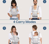 Ergobaby Omni Breeze All Carry Positions Baby Carrier Onyx Black 7-45lbs