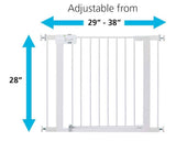 NEW Safety 1st Easy Install Walk Through Gate White 29''-38''