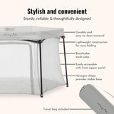 Dream On Me Onyx 6 Panel Playpen in Beige