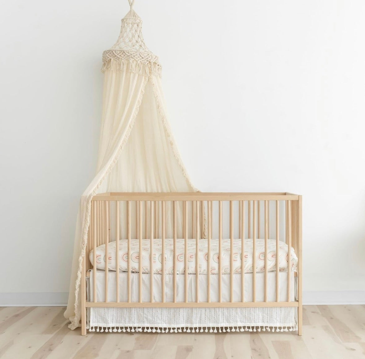 NEW Crane Baby Boho Crib Canopy Macrame
