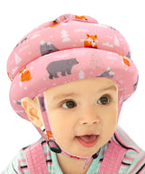 NEW Simply Kids Baby Helmet for Crawling, Pink Fox