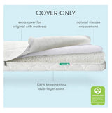 Newton White Extra Mini Crib Mattress Cover