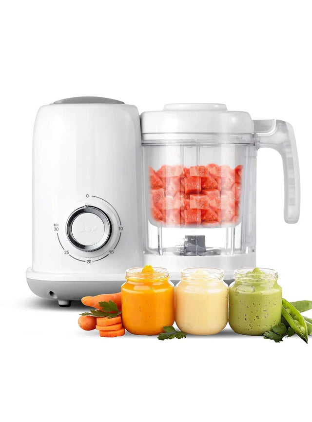 NEW AMZBABYCHEF 4 in 1 Baby Food Processor, White - Me n Mommy To Be