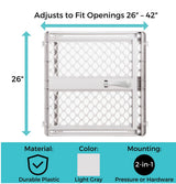 Toddleroo by North States Supergate Classic Gate Grey 26''-42''