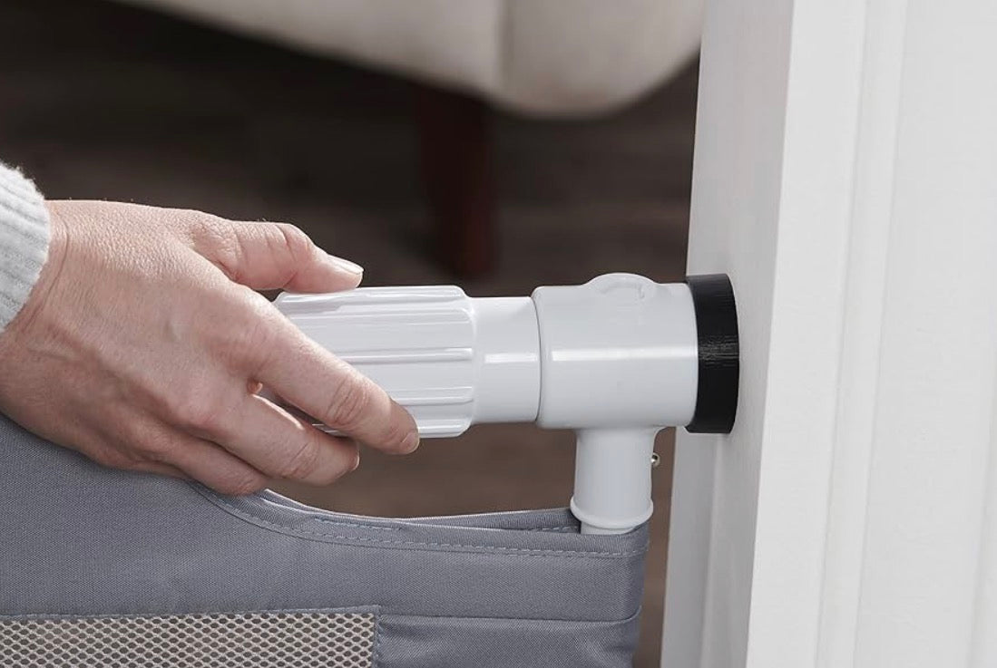 Regalo Expandable Mesh Safety Gate Grey 27.5-50”