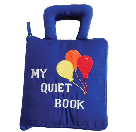 NEW Soft Skills My Quiet Book Sensory Activity Cloth Book Blue - Me n Mommy To Be