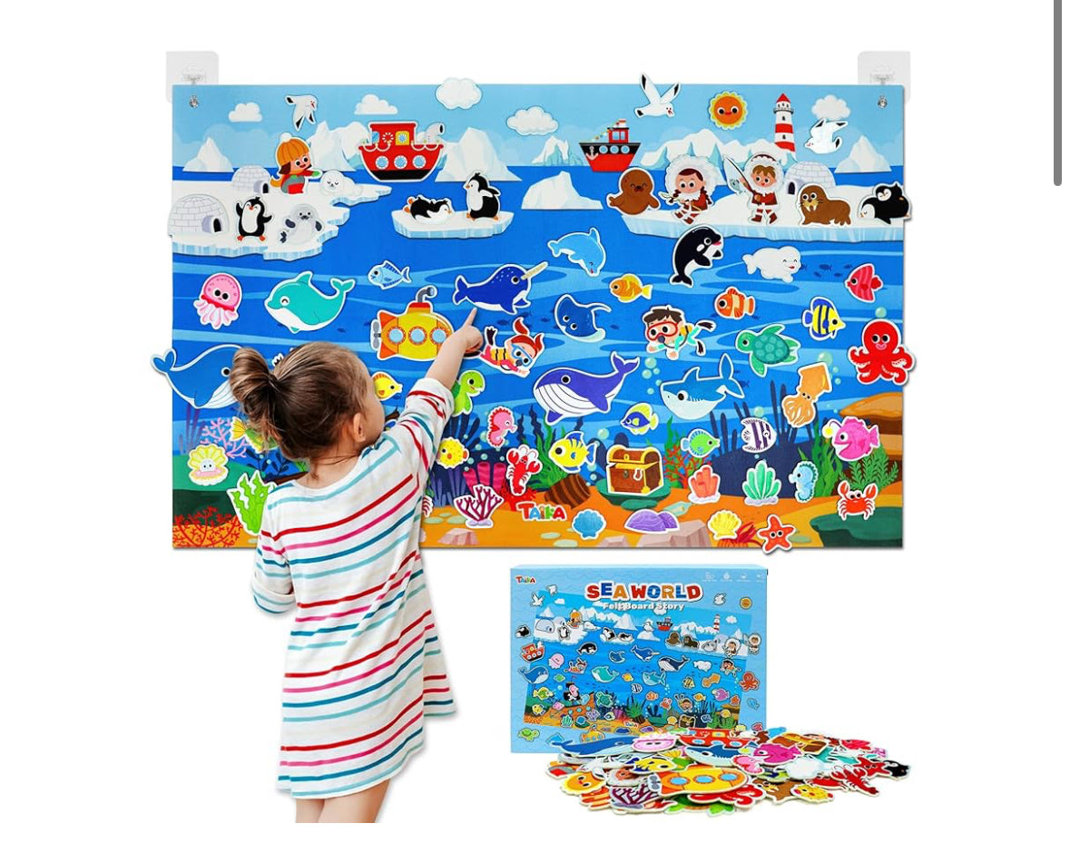 Taika Ocean Felt Story Board Set 43x28'' 60pc