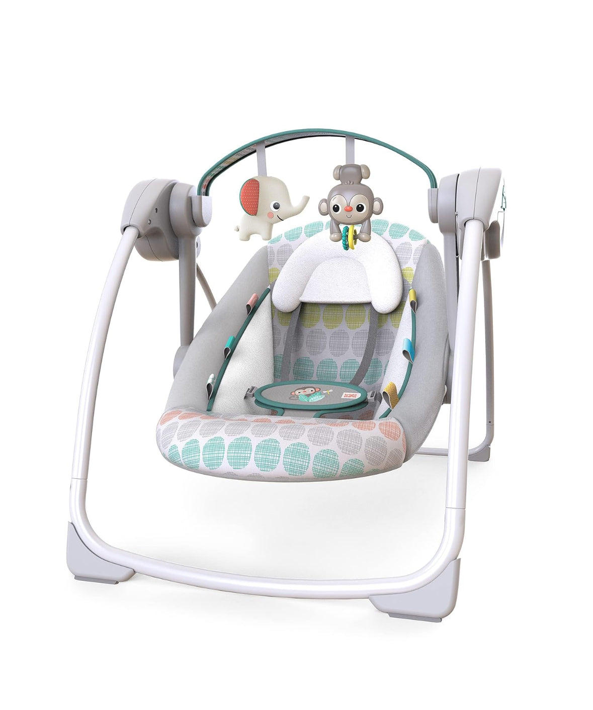 NEW Bright Starts Whimsical Wild Portable Compact Baby Swing