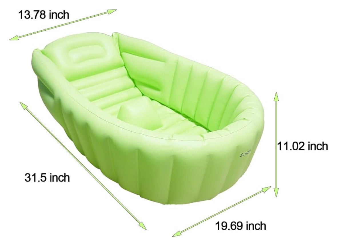 NEW Letoy Inflatable Bathtub - Green