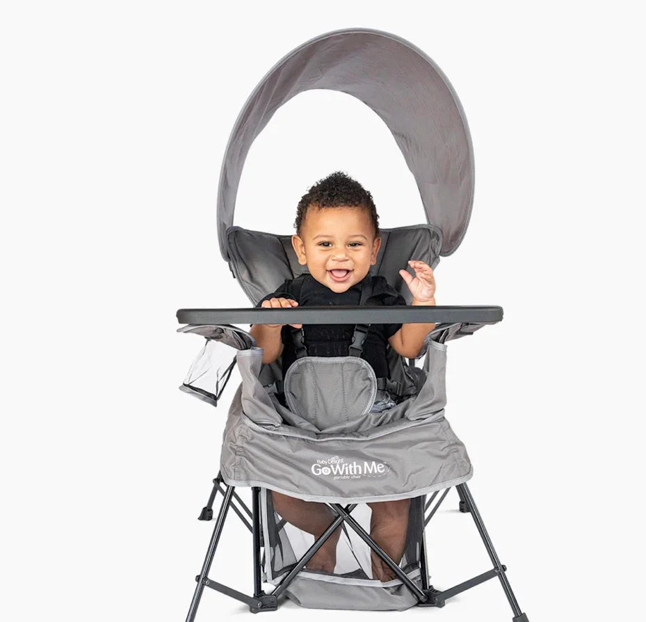 NEW Baby Delight Go With Me Venture Portable Chair Grey