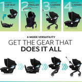 NEW Evenflo Shyft DualRide Infant Car Seat & Stroller Travel System in Beaufort Black